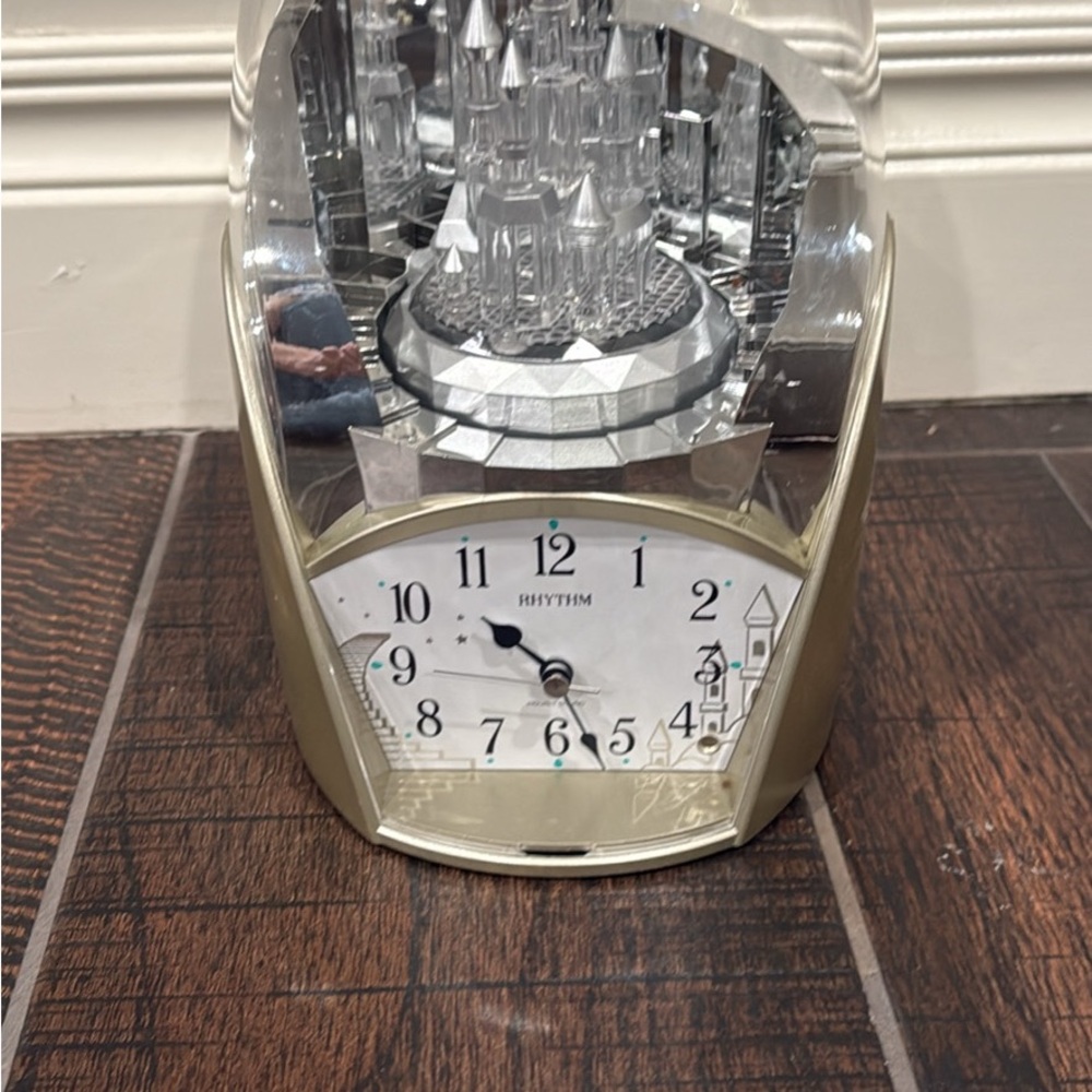 Rhythm Twilight Castle Mantel Clock with Crystal Dome - Picture 10 of 10